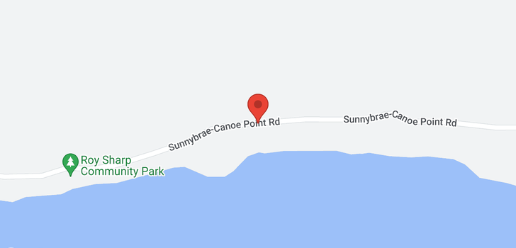 map of 7332 Sunnybrae Canoe Point Road